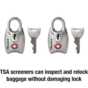 Master Lock 4689T TSA Approved Lock Set, 2 Pack