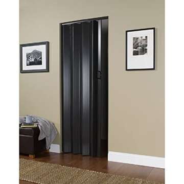 LTL Home Products Homestyle 36 by 80 Inch Plaza Vinyl Interior Folding Accordion Door with Simple Installation and Hardware, Espresso