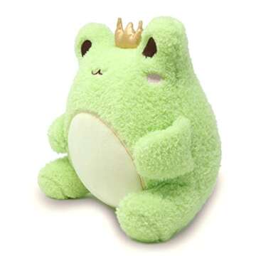 Cuddle Barn PlushGoals - Wawa The Prince Super Soft Cute Kawaii Froggie Collectible Stuffed Animal Plush Toy, 9 inches