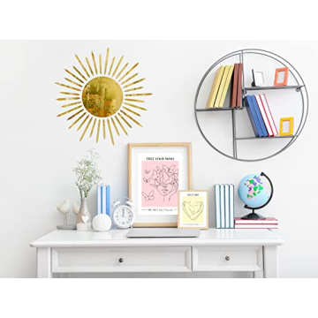 Preppy Sunburst Mirror Decor for Teen Girls Room