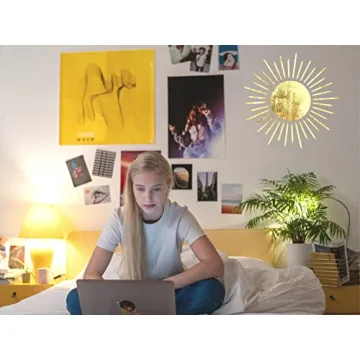 Preppy Sunburst Mirror Decor for Teen Girls Room