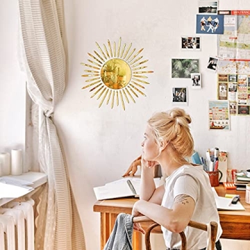 Preppy Sunburst Mirror Decor for Teen Girls Room