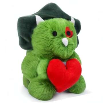 JIZWPOOM Valentine's Day Triceratops Plush Toy for All Ages