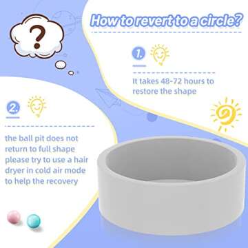 SUPFOO Foam Ball Pit for Toddlers - Safe Play Zone