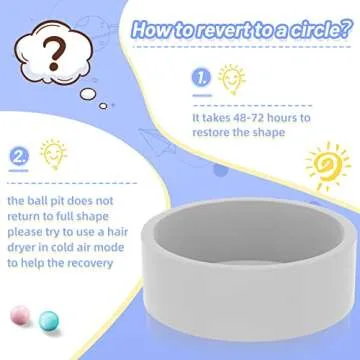 SUPFOO Foam Ball Pit for Toddlers - Safe Play Zone