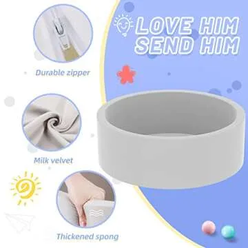 SUPFOO Foam Ball Pit for Toddlers - Safe Play Zone