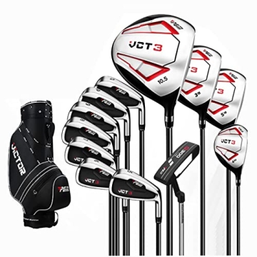 Men's 13-Piece Golf Club Set Titanium Driver & Bag