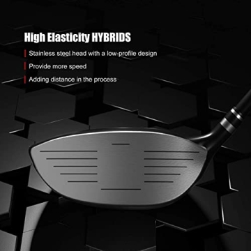 Men's 13-Piece Golf Club Set Titanium Driver & Bag