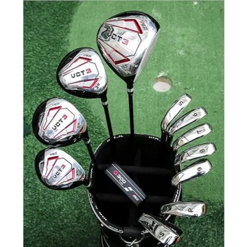 Men's 13-Piece Golf Club Set Titanium Driver & Bag