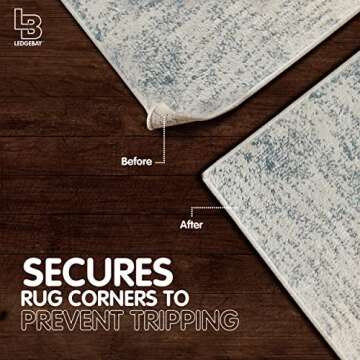 Ledgebay Rug Gripper Pads Pack of 9 for Area Rugs