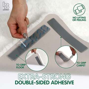 Ledgebay Rug Gripper Pads Pack of 9 for Area Rugs