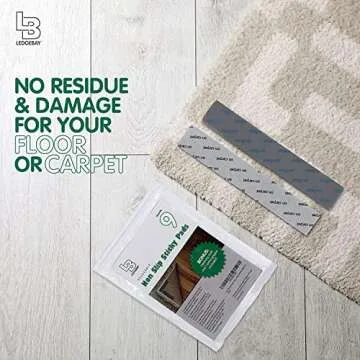 Ledgebay Rug Gripper Pads Pack of 9 for Area Rugs