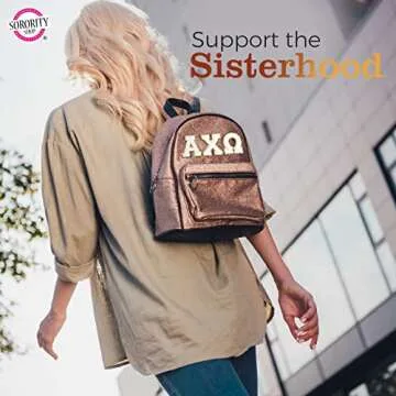 Sorority Shop Zeta Tau Alpha Chenille Letter Stickers - Adhesive Back, Set of 3 Greek Letters