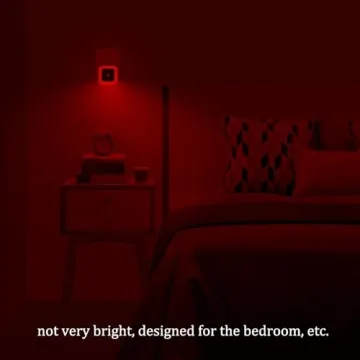 Elsent Real Red LED Night Lights - 4 Pack with Sensor