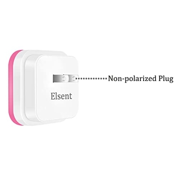 Elsent Real Red LED Night Lights - 4 Pack with Sensor