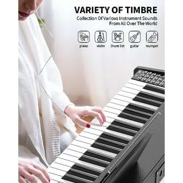 88 Key Digital Piano Keyboard Equipped for Learning