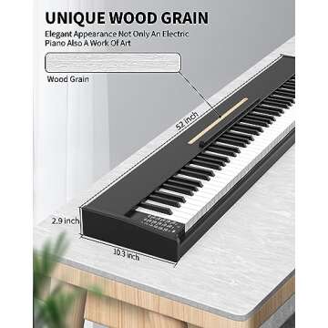 88 Key Digital Piano Keyboard Equipped for Learning