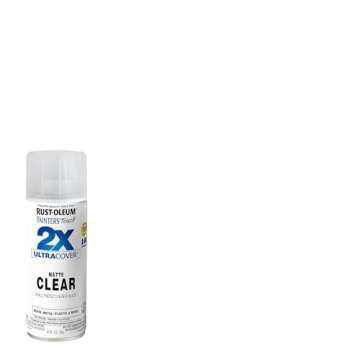 Rust-Oleum 334022 Painter's Touch 2X Ultra Cover Spray Paint, 12 oz, Matte Clear