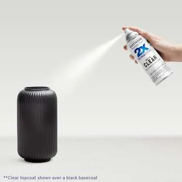 Rust-Oleum 334022 Painter's Touch 2X Ultra Cover Spray Paint, 12 oz, Matte Clear