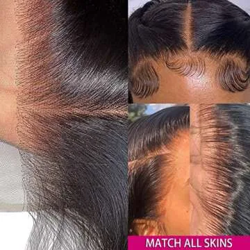 5x5 HD Lace Closure Wigs Human Hair Body Wave Closure Wigs Human Hair Pre Plucked 180% Density Transparent Lace Closure Wig Glueless Body Wave Closure Wig with Baby Hair(26inch 5x5 body wave)