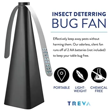 Treva Bug Fan - Fly Deterrent with Holographic Blades