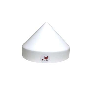 RentACoop Anti-Roost Cone for 5 Gallon Round Chicken Bucket Waterers and 20lb Feeders