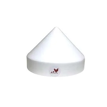 RentACoop Anti-Roost Cone for 5 Gallon Round Chicken Bucket Waterers and 20lb Feeders