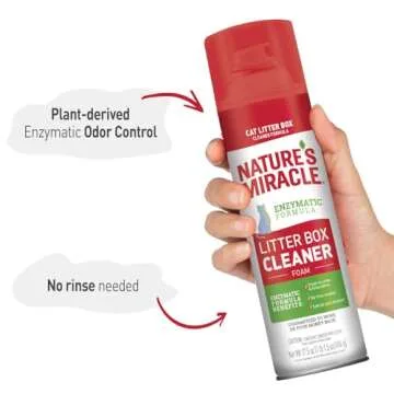 Nature's Miracle Foam Litter Box Cleaner - Tough Odor Eliminator