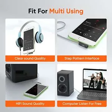 Premium CableCreation 3.5mm Audio Cable with Right Angle Design