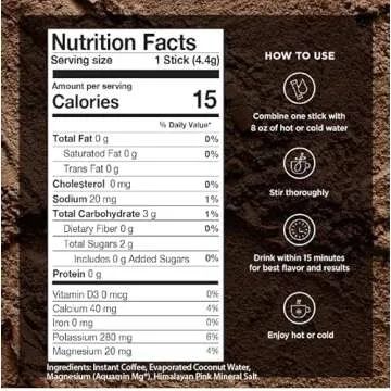 VitaCup Shroom Fuel, Mushroom Coffee Alternative Packets 24ct, w/Cacao, Cinnamon, Chaga, Lions Mane, & Maca + Hydration Coffee Packets 18ct, Coffee That Hydrates You w/Electrolytes, Coconut Water, P