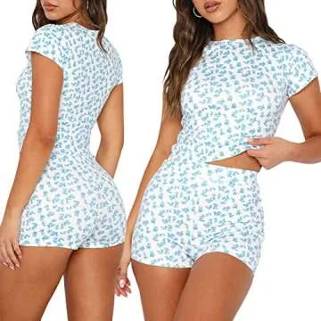 Doloame Women Sleeveless Knitted Shorts 2pcs Set Stylish Outfits