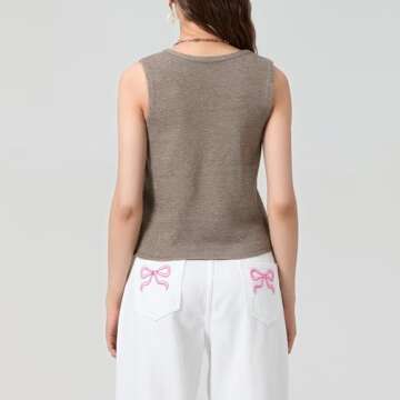 ROAONOCOMO Women Y2K Crochet Tank Vest for All Occasions