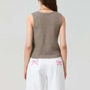 ROAONOCOMO Women Y2K Crochet Tank Vest for All Occasions