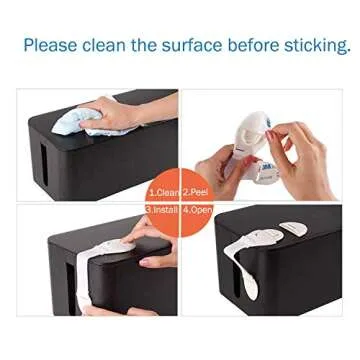 Effortless Cable Management Box Set for Home and Office