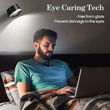 LED Wall Sconce - Rechargeable, Touch Control, 3 Colors