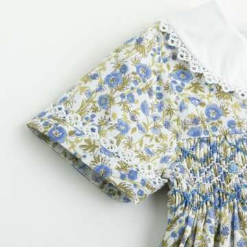 Curipeer Toddler Floral Dress for Summer Events