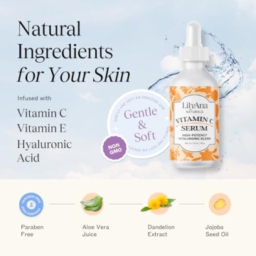 LilyAna Naturals Vitamin C Serum - Hydrating Anti-Aging Serum