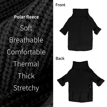 Fitwarm Dog Turtleneck Sweater for Small Pets