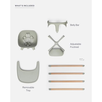 Lalo 3-in-1 Wooden High Chair for Babies & Toddlers