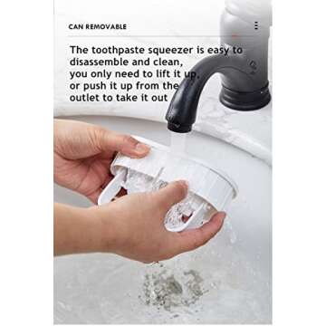 2 Automatic Toothpaste Dispenser Wall Mounted, Come with 2 Electric Toothbrush Holder, with Dustproof Cover, 4 Toothbrush Slots for Shower Bathroom