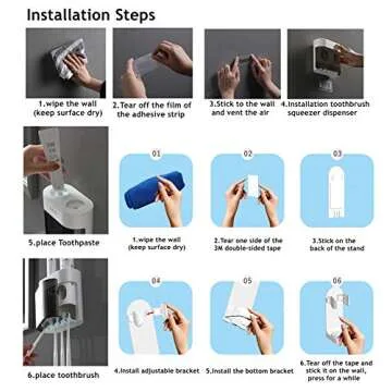 Automatic Toothpaste Dispenser Kit with Electric Holders