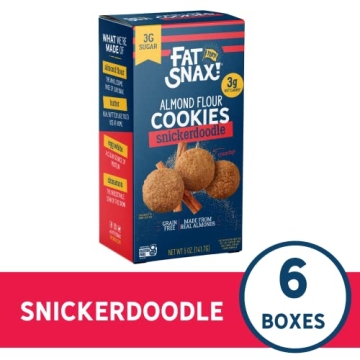 Fat Snax Keto Snickerdoodle Cookies - Low-Carb Treats