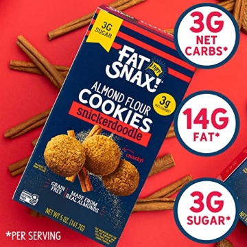 Fat Snax Keto Snickerdoodle Cookies - Low-Carb Treats