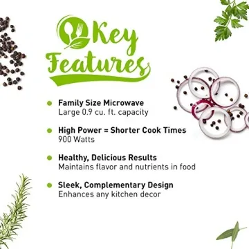 Panasonic Compact Microwave Oven 900W Black Stainless Steel