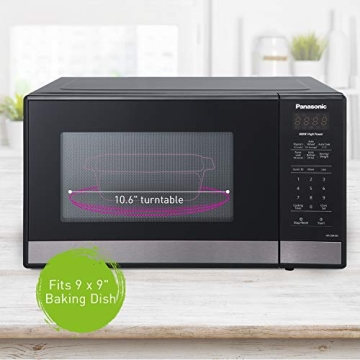 Panasonic Compact Microwave Oven 900W Black Stainless Steel