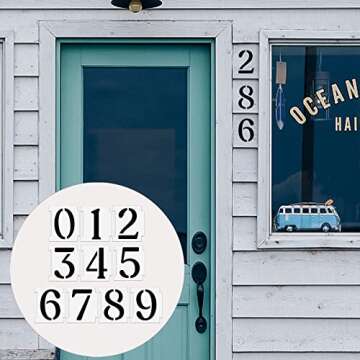 YEAJON Curb Stencil Kit 0-9 Numbers for Painting