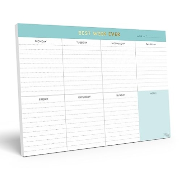 Sweetzer & Orange Weekly Notepad – Stylish 7x10” Planner for Efficient Organization