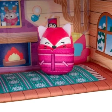 Squishville Ski Chalet Playset with Squishmallows for Kids
