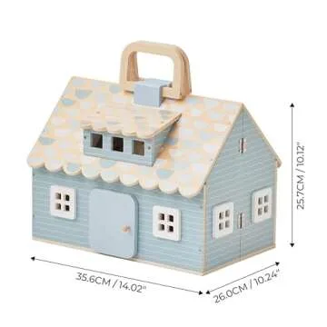 Olivia's Quaint Wooden Cottage Dollhouse for 3.5" Dolls