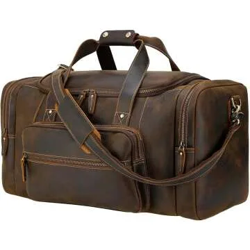 Polare 23" Leather Duffle Bag - Men's Travel Bag